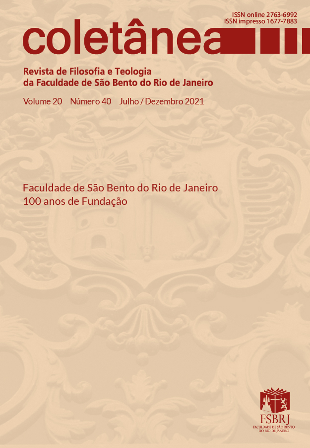 					Visualizar v. 20 n. 40 (2021): FACULDADE DE SÃO BENTO DO RIO DE JANEIRO 100 ANOS DE FUNDAÇÃO
				