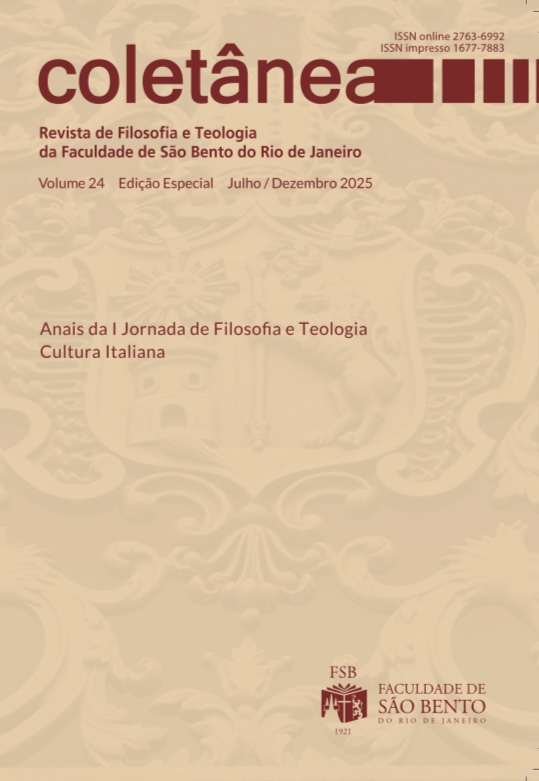 					Visualizar v. 24 (2025): Anais da I Jornada de Filosofia e Teologia - Cultura Italiana
				